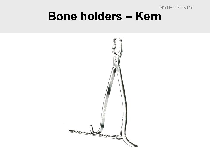 INSTRUMENTS Bone holders – Kern 