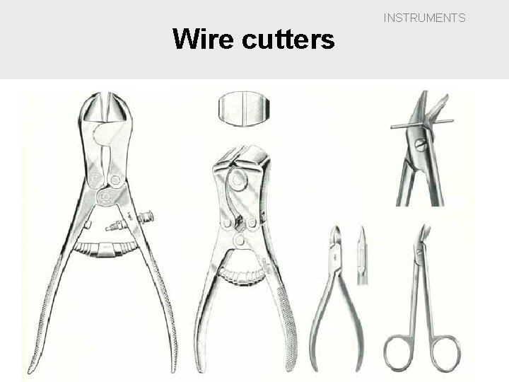 Wire cutters INSTRUMENTS 