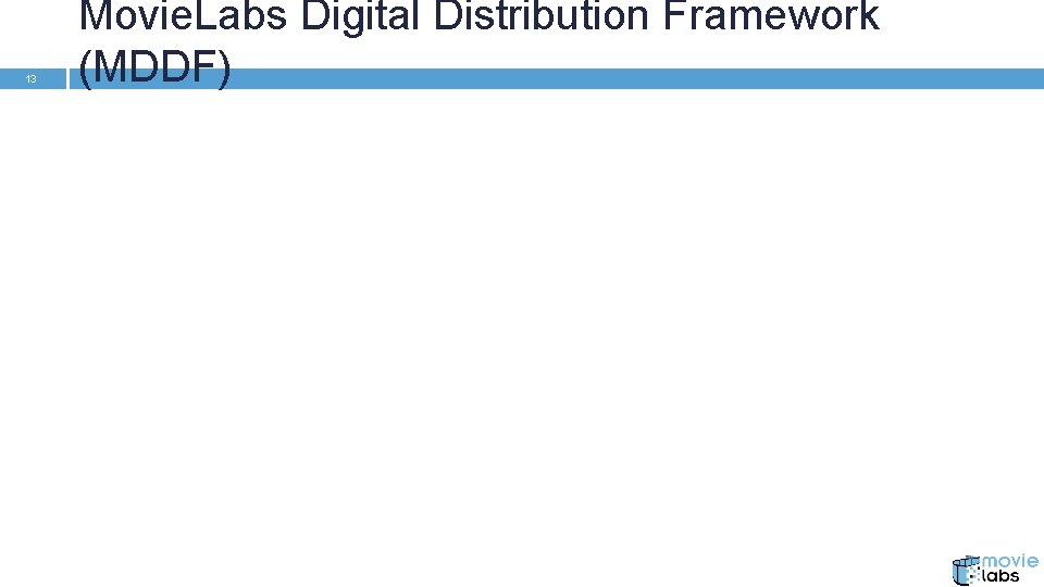 13 Movie. Labs Digital Distribution Framework (MDDF) 