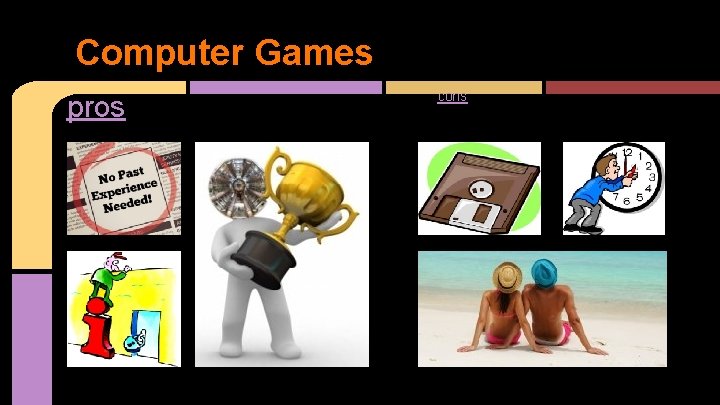 Computer Games pros cons 