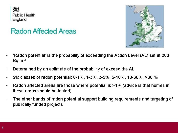 Mapping radon in the UK Summarised by Stephanie