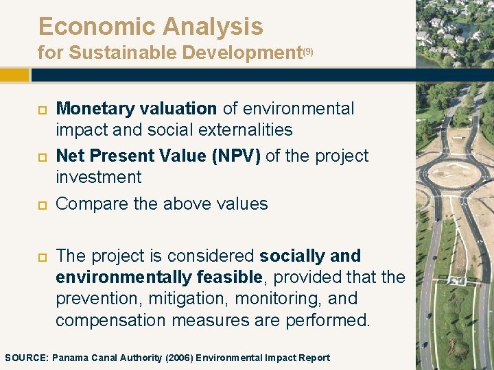 Economic Analysis for Sustainable Development(9) Monetary valuation of environmental impact and social externalities Net