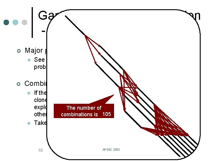 Gapped code clone detection - Overview (1/2) ¢ Major premise l ¢ See the