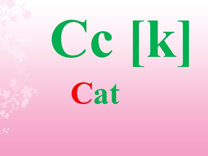 Cc [k] Cat 