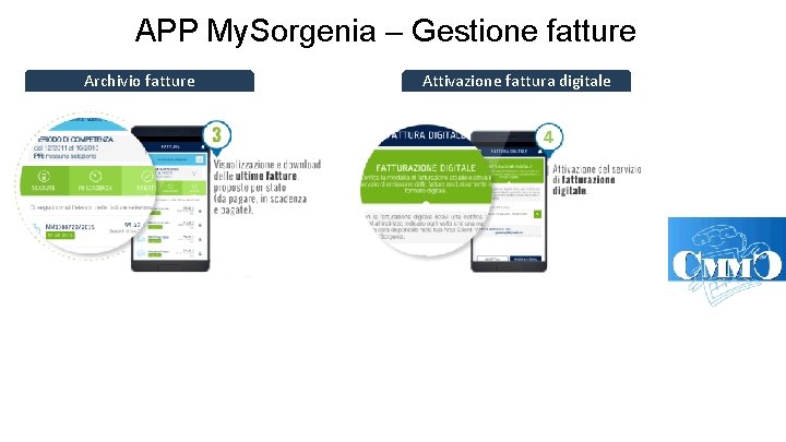 APP My. Sorgenia – Gestione fatture Archivio fatture Attivazione fattura digitale 4 
