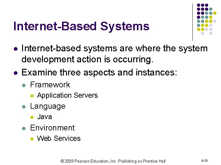 Internet Based System PART III Chapters 9 10 Information Systems Management