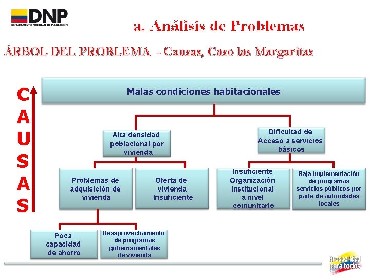 a. Análisis de Problemas ÁRBOL DEL PROBLEMA - Causas, Caso las Margaritas C A