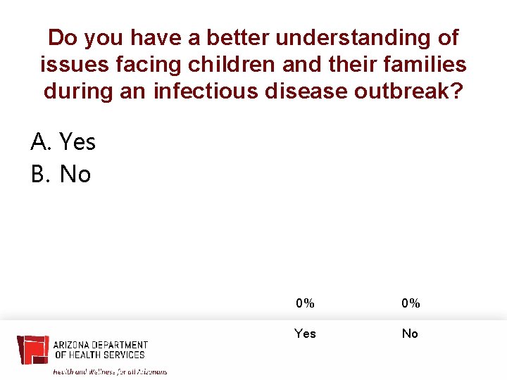 Do you have a better understanding of issues facing children and their families during