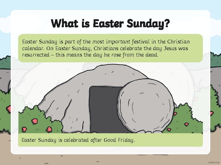 What is Easter Sunday? Easter Sunday is part of the most important festival in