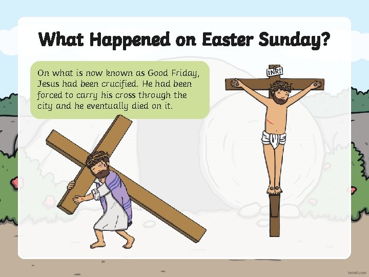 What Happened on Easter Sunday? On what is now known as Good Friday, Jesus