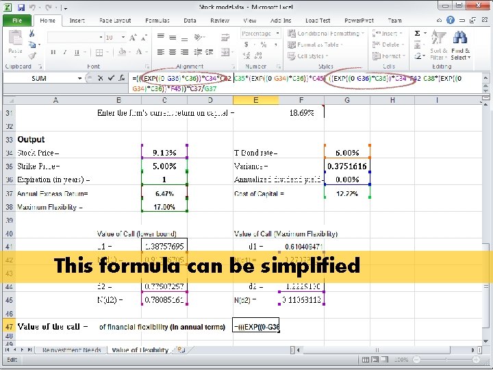 This formula can be simplified 