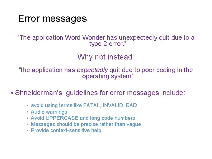 Error messages “The application Word Wonder has unexpectedly quit due to a type 2