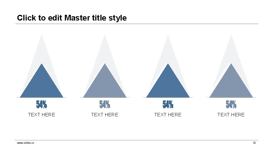 Click to edit Master title style TEXT HERE www. islide. cc TEXT HERE 12