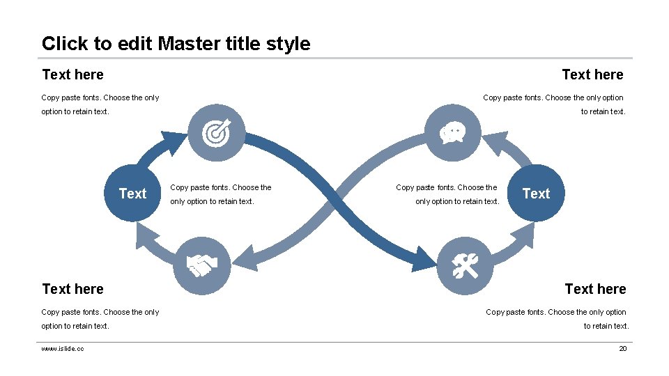 Click to edit Master title style Text here Copy paste fonts. Choose the only