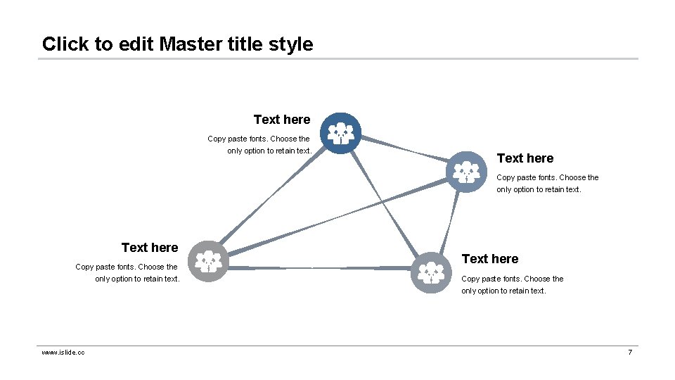 Click to edit Master title style Text here Copy paste fonts. Choose the only