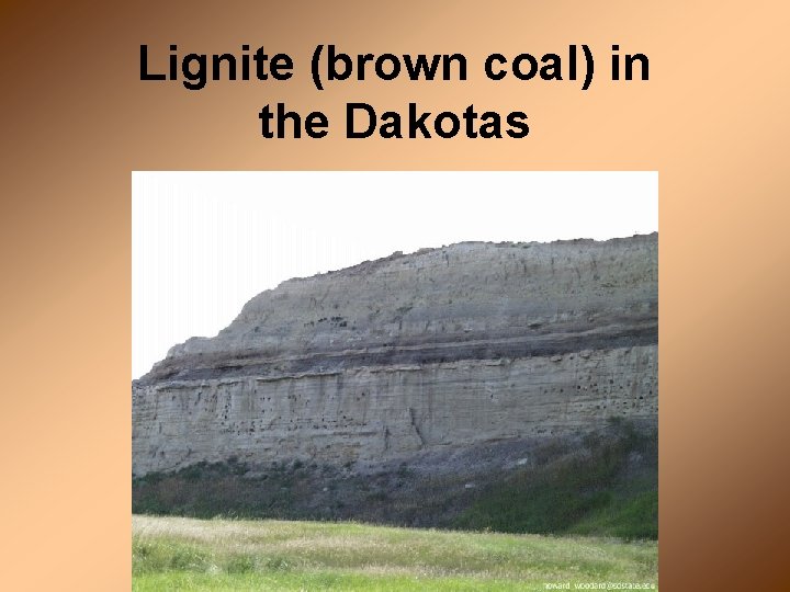 Lignite (brown coal) in the Dakotas 