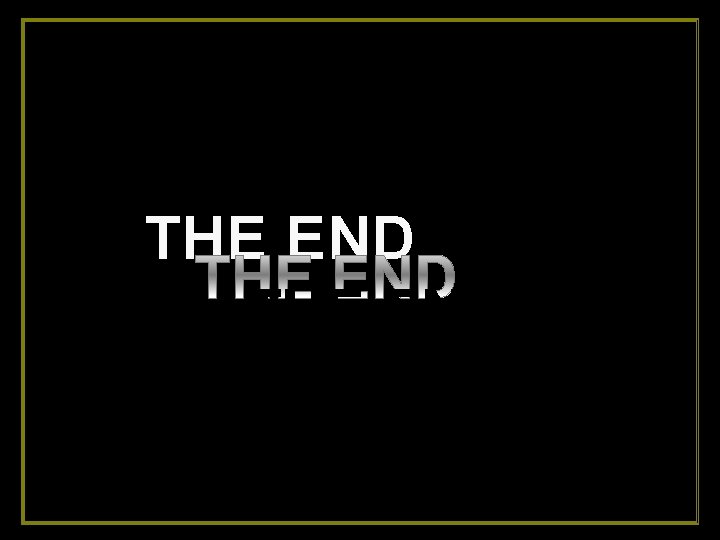 THE END 