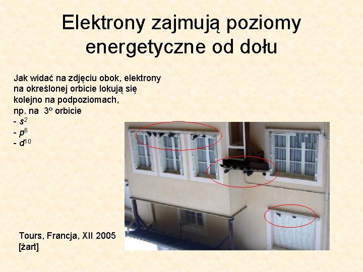 Elektrony zajmują poziomy energetyczne od dołu Jak widać na zdjęciu obok, elektrony na określonej