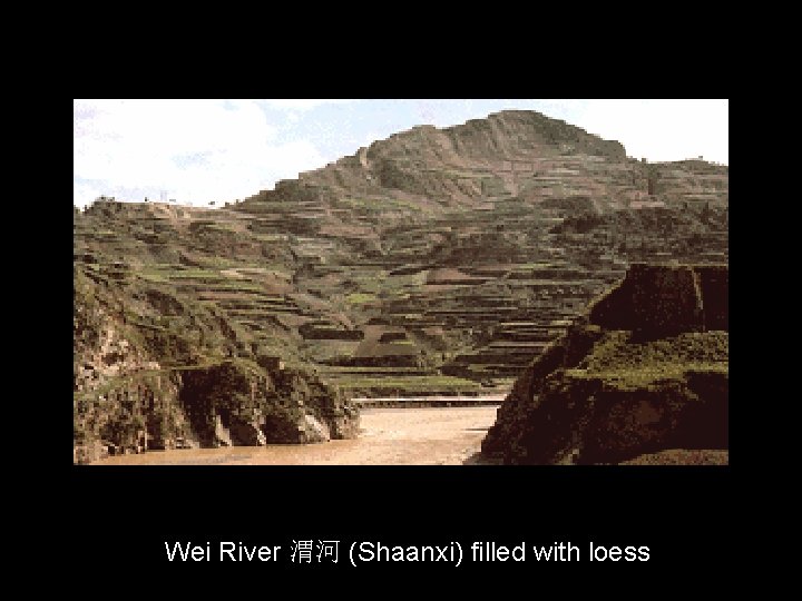 Wei River 渭河 (Shaanxi) filled with loess 