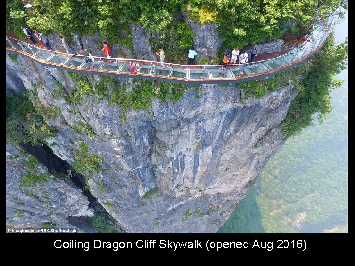 Coiling Dragon Cliff Skywalk (opened Aug 2016) 