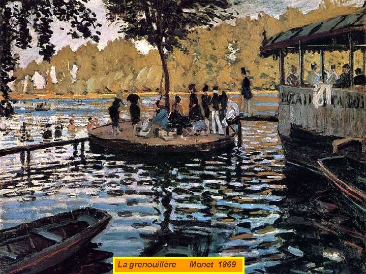 La grenouillère Monet 1869 