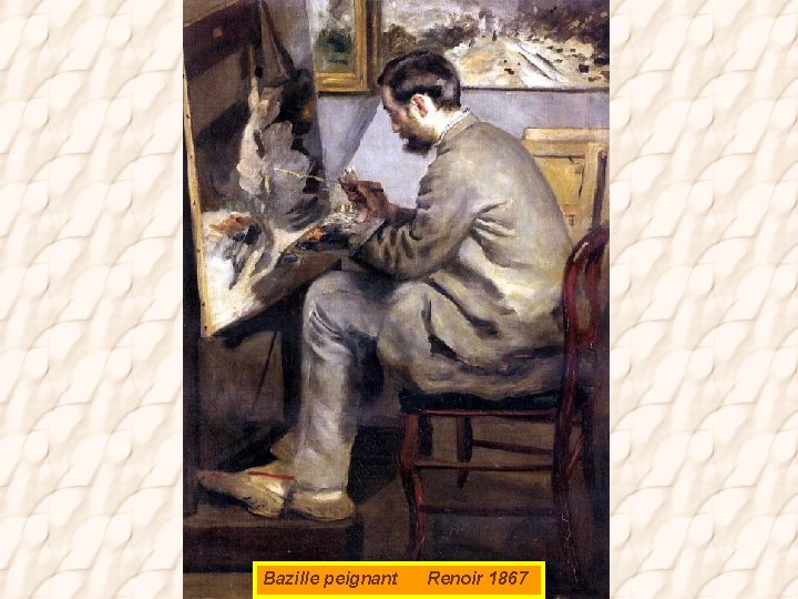 Bazille peignant Renoir 1867 