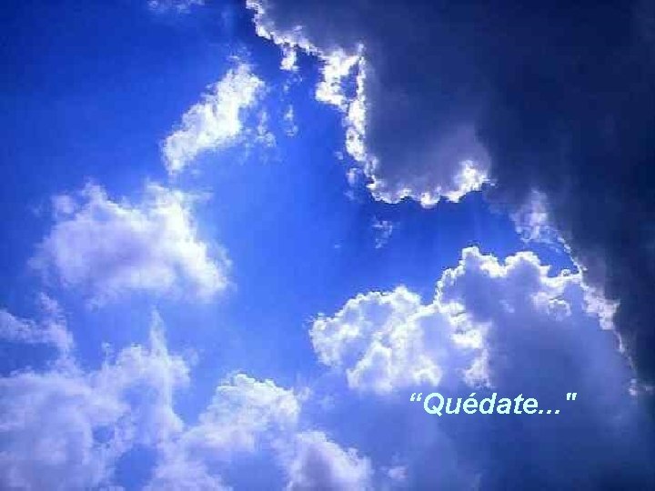 “Quédate. . . " 