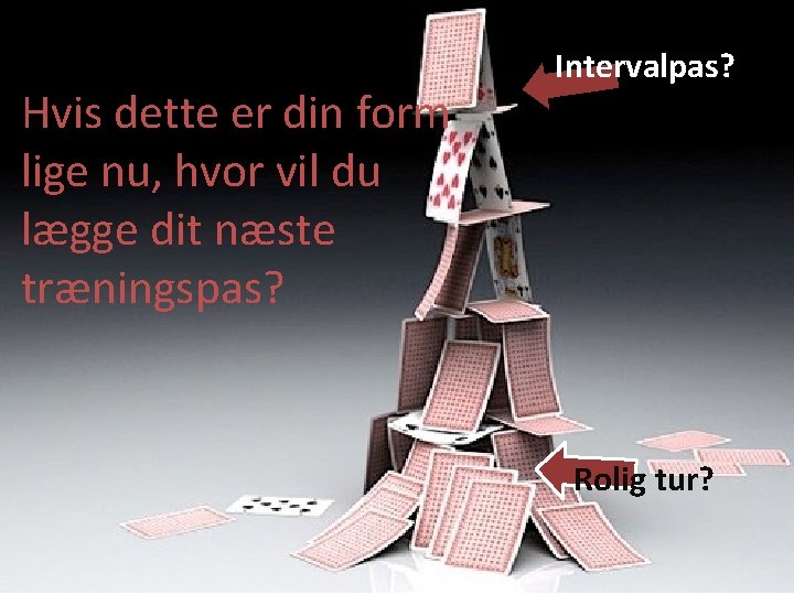 Hvis dette er din form lige nu, hvor vil du lægge dit næste træningspas?