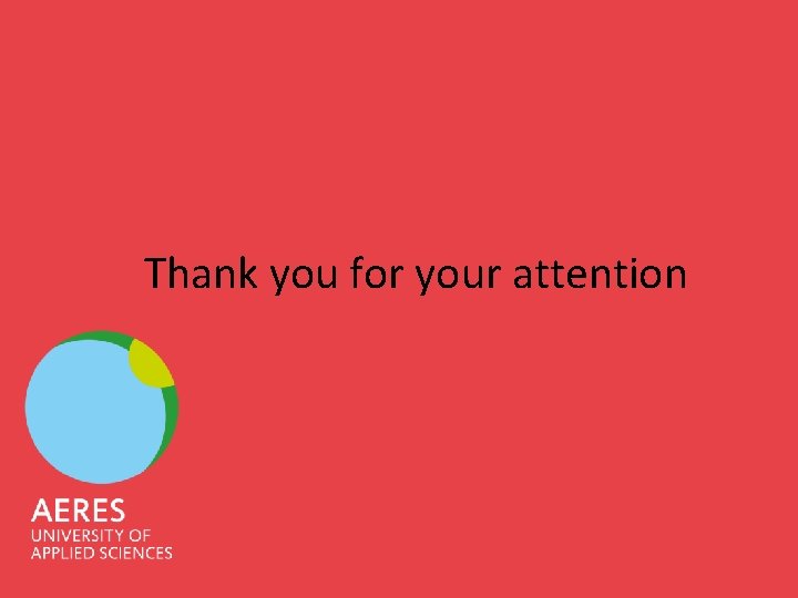 Thank you for your attention 