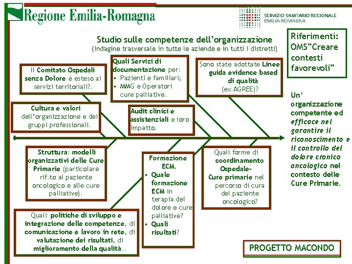 Studio sulle competenze dell’organizzazione (indagine trasversale in tutte le aziende e in tutti i