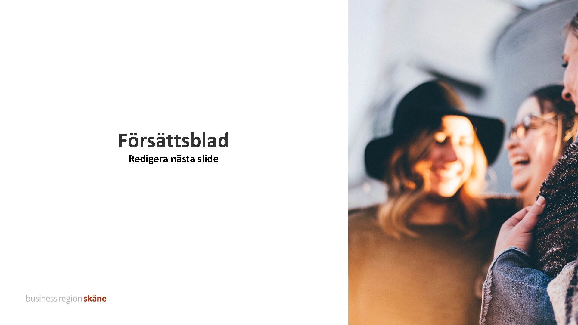 Försättsblad Redigera nästa slide 