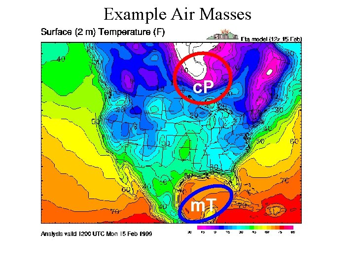 Example Air Masses c. P m. T 