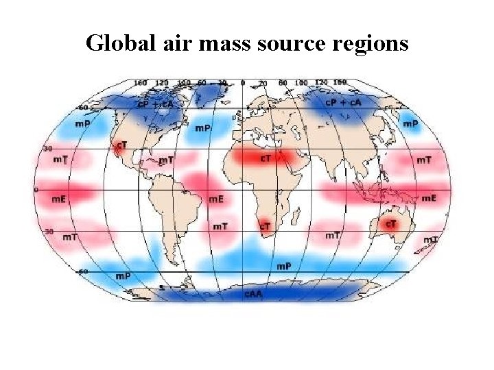 Global air mass source regions 