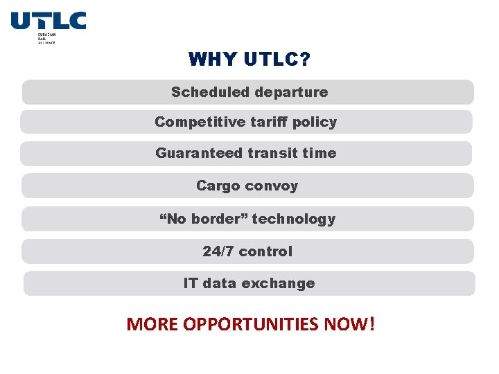 Utlc PARITY PARTNERSHIP OF BELARUSIAN RUSSIAN AND KAZAKHSTAN RAILWAYS