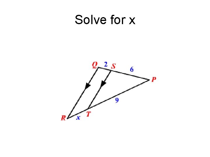 Solve for x 