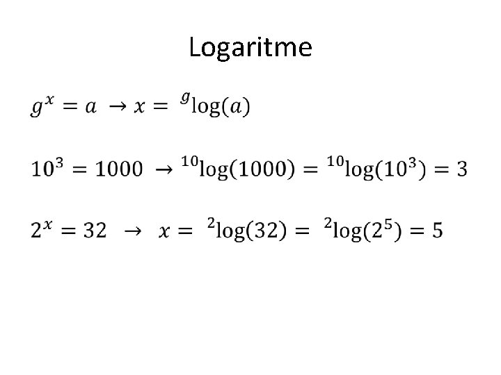 Logaritme • 