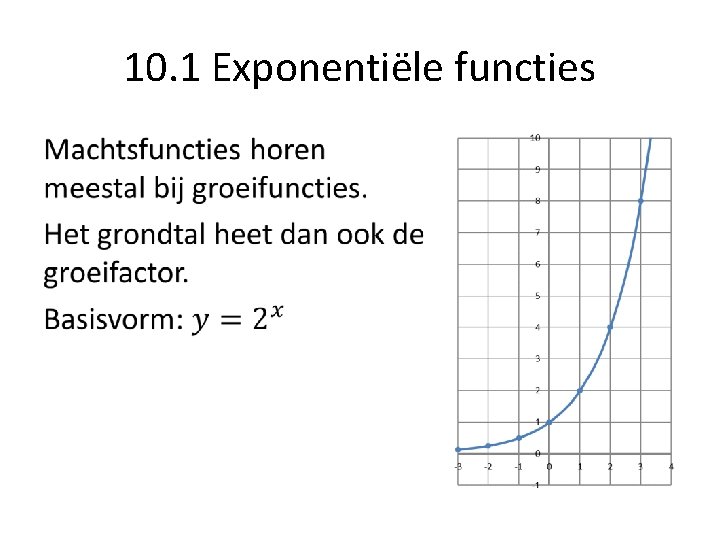 10. 1 Exponentiële functies • 