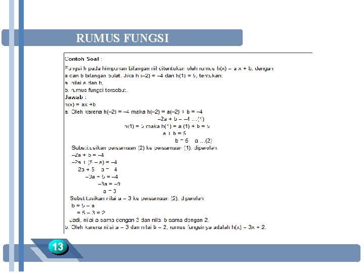 RUMUS FUNGSI 13 