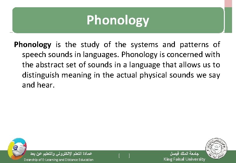 Phonology is the study of the systems and patterns of speech sounds in languages.