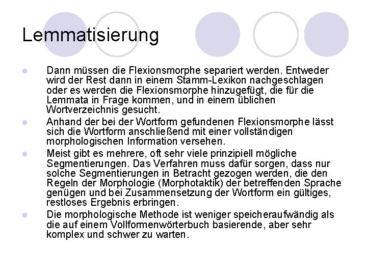 bung zu Einfhrung in die LDV I Lexik