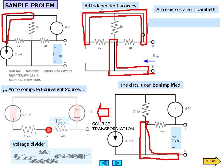 SAMPLE PROLEM , , , An to compute Equivalent Source. . . All independent