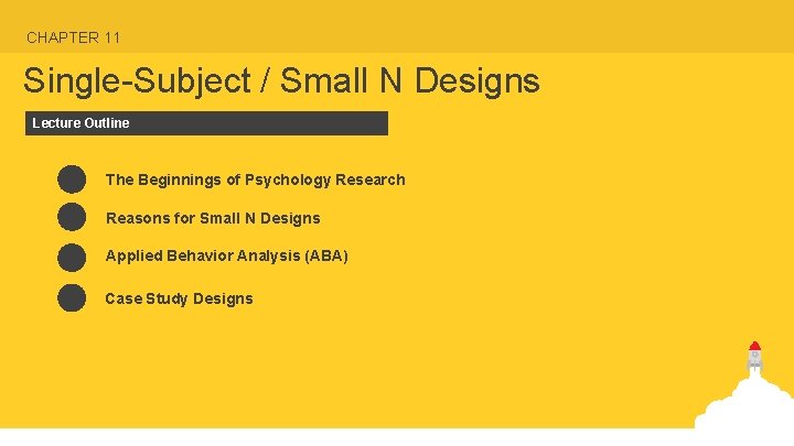 CHAPTER 11 Single-Subject / Small N Designs Lecture Outline The Beginnings of Psychology Research