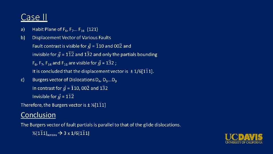 Case II • 