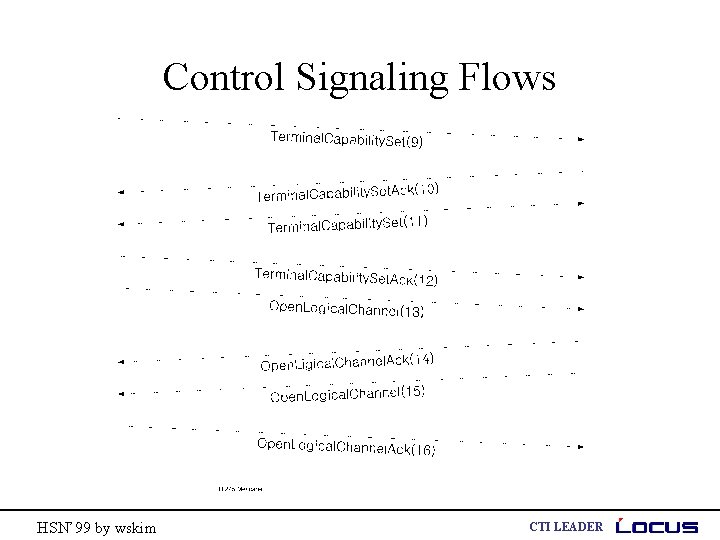 Control Signaling Flows HSN’ 99 by wskim CTI LEADER 