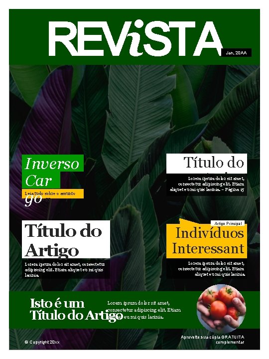 REVi. STA Jan, 20 AA Título do Artigo Inverso Car go Lorem ipsum dolor