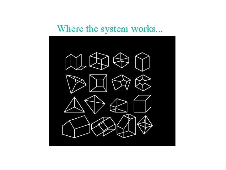 Where the system works. . . 