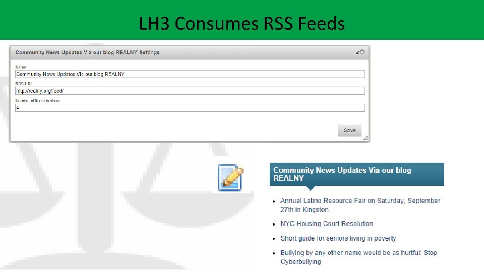 LH 3 Consumes RSS Feeds 