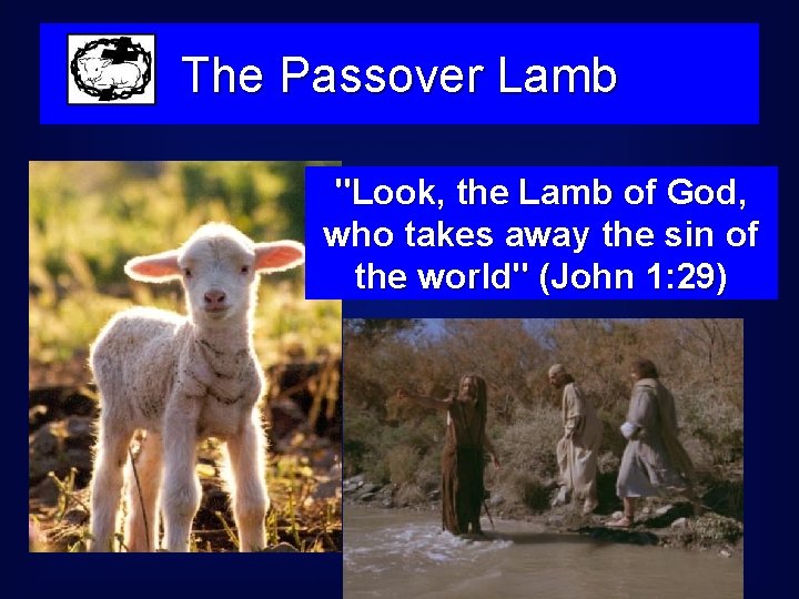 The Passover Lamb "Look, the Lamb of God, who takes away the sin of