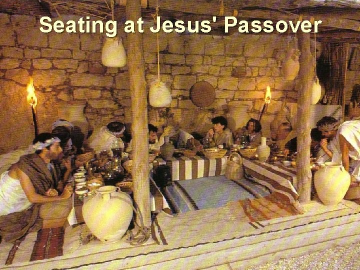 Seating at Jesus' Passover 