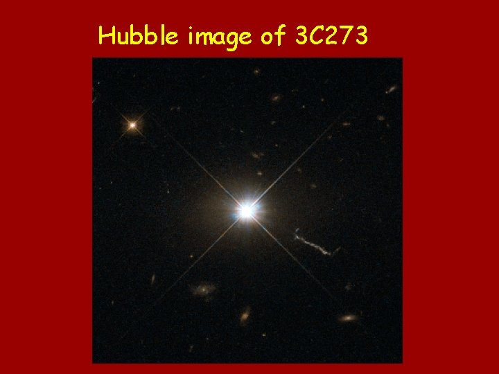 Hubble image of 3 C 273 